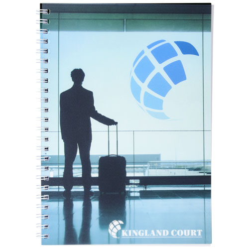 Cahier Desk-Mate® A5 à spirales avec couverture polypropylène – Image 2