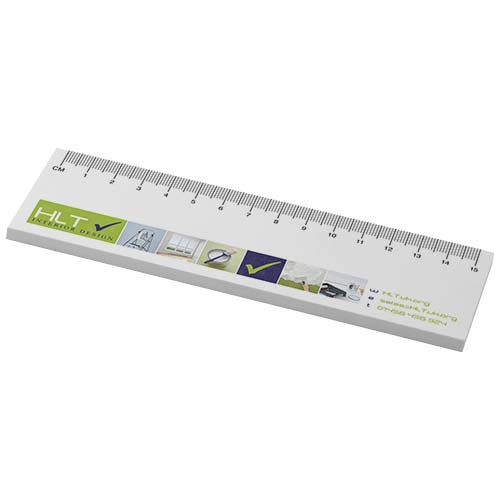 Notes autocollantes recyclées Sticky-Mate® avec règle imprimée 15 cms – Image 4