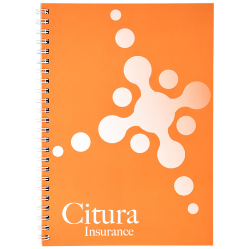 Cahier Desk-Mate® à spirales A5 avec couverture PP – Image 2