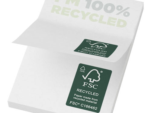 Mémos autocollants recyclés 50 x 75 mm Sticky-Mate®