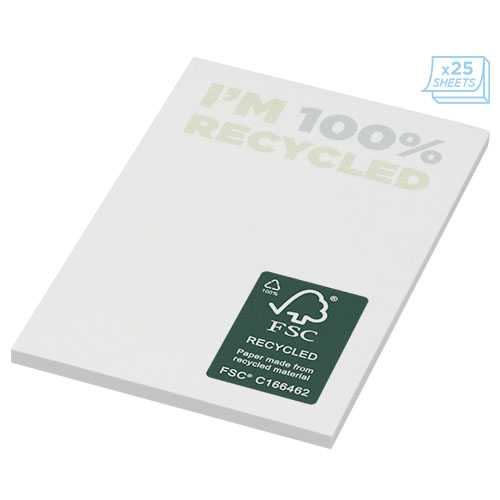 Mémos autocollants recyclés 50 x 75 mm Sticky-Mate® – Image 3
