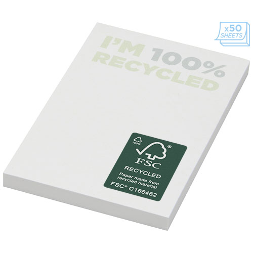 Mémos autocollants recyclés 50 x 75 mm Sticky-Mate® – Image 4