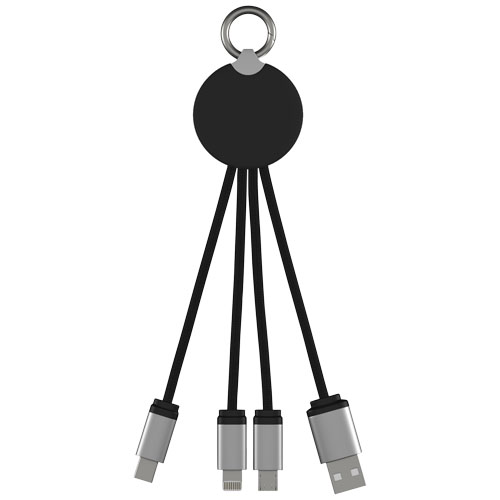 Câble rond 3-en-1 avec logo lumineux SCX.design C16 – Image 2