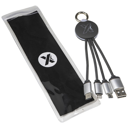 Câble rond 3-en-1 avec logo lumineux SCX.design C16 – Image 6