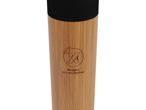 Bouteille intelligente en bambou SCX.design D11 500 ml