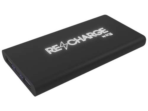 Batterie de secours sans fil en gomme à illumination de 10 000 mAh SCX.design P40