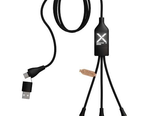 Câble de charge rapide 5-en-1 100 W/5 A avec affichage numérique SCX.design C50