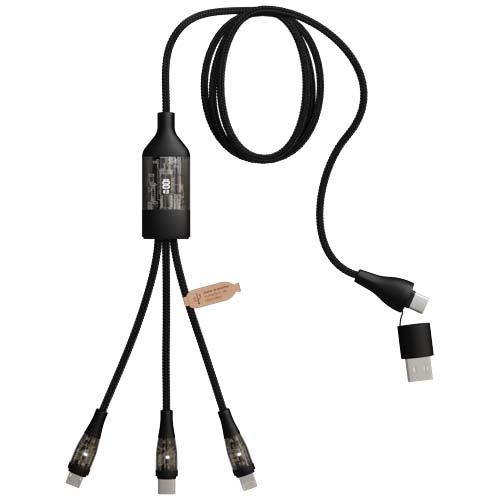 Câble de charge rapide 5-en-1 100 W/5 A avec affichage numérique SCX.design C50 – Image 2