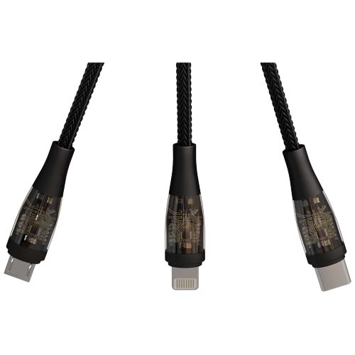 Câble de charge rapide 5-en-1 100 W/5 A avec affichage numérique SCX.design C50 – Image 5