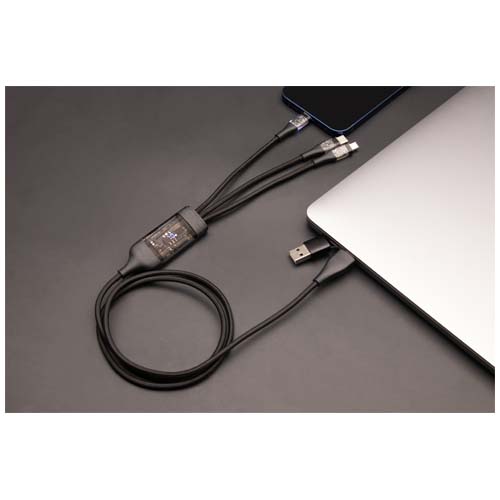 Câble de charge rapide 5-en-1 100 W/5 A avec affichage numérique SCX.design C50 – Image 6