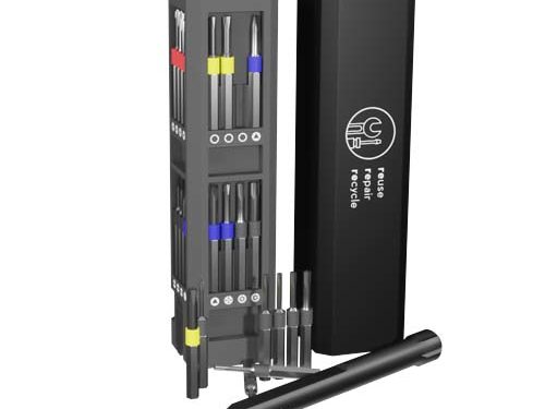Tournevis 30 pièces SCX.design T20 et kit de réparation dans un boîtier en aluminium
