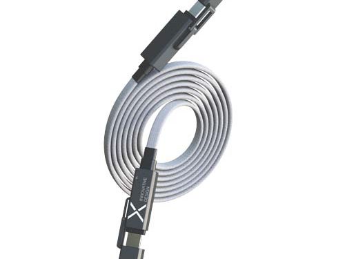 Câble de charge plat magnétique SCX.design C58 de 60 W