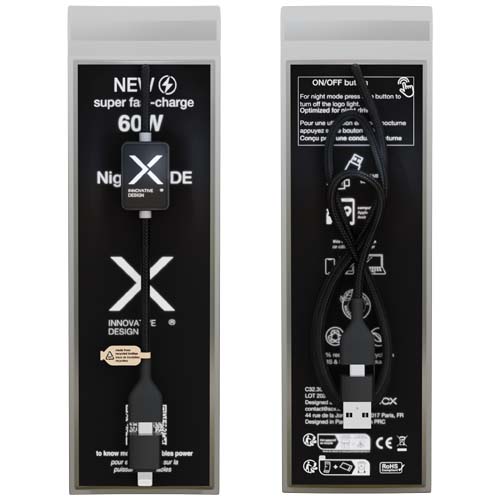 Câble de charge 60 W avec interrupteur et logo lumineux SCX.design C32 – Image 5