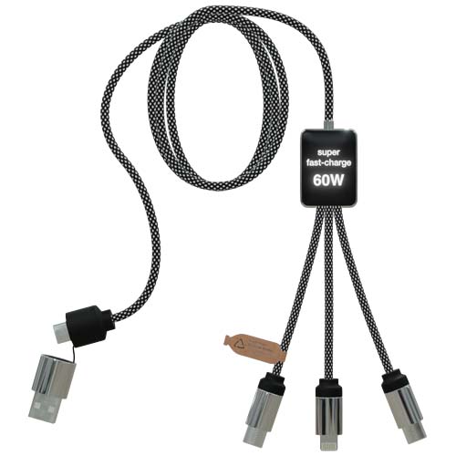 Câble de charge Type-C 60 W avec double logo lumineux SCX.design C33 – Image 3