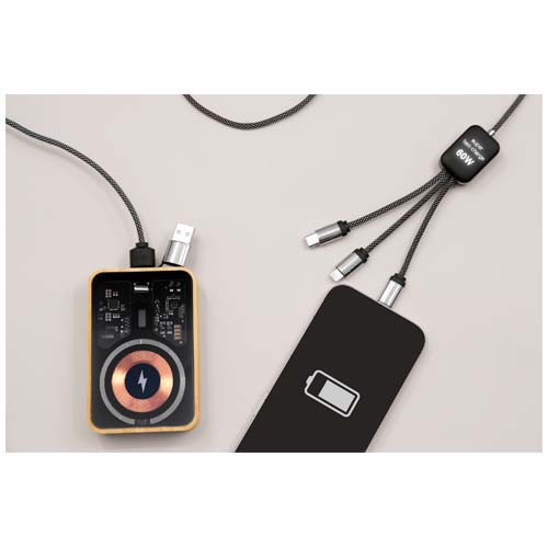 Câble de charge Type-C 60 W avec double logo lumineux SCX.design C33 – Image 9