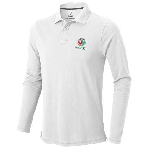 Polo manches longues homme de 180 g/m² Calgary – Image 5