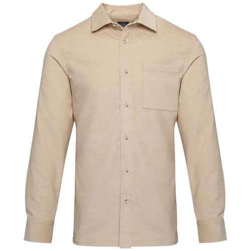 Chemise unisexe en velours côtelé de 252 g/m² Alum – Image 2