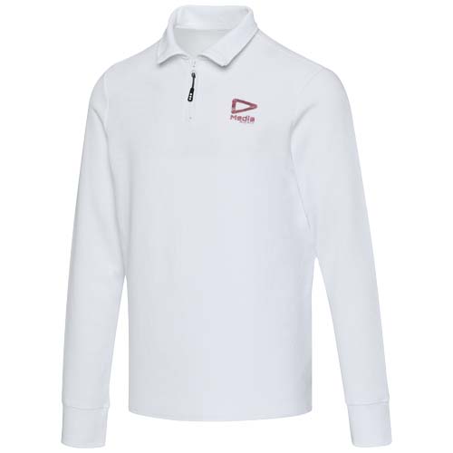 Polo unisexe de 245 g/m² Apollo à manches longues et demi fermeture éclair – Image 4