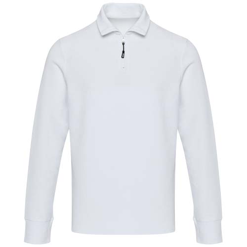 Polo unisexe de 245 g/m² Apollo à manches longues et demi fermeture éclair – Image 2