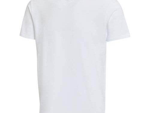 T-shirt unisexe en coton bio certifié OCS Balfour à manches courtes et col en V de 200 g/m²