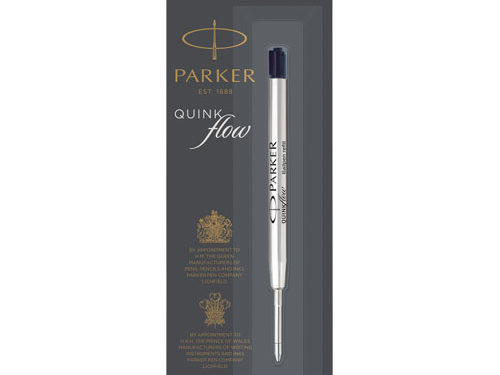 Cartouche pour stylo bille Quinkflow Parker (encre noire)