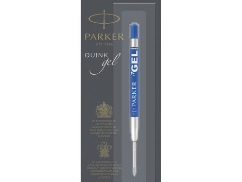 Cartouche pour stylo bille écriture Gel Parker (encre bleue)