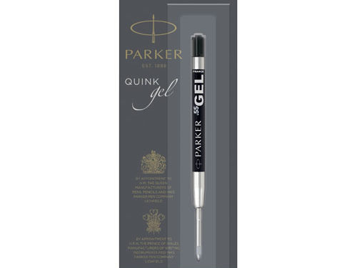 Cartouche pour stylo bille écriture Gel Parker (encre noire)