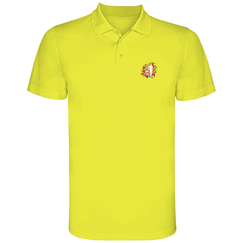 Polo de sport de 150 g/m² Monzha à manches courtes pour enfant – Image 3