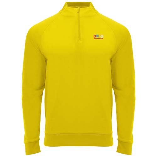 Sweatshirt de 200 g/m² Epiro à manches longues avec fermeture demi- zip pour enfant – Image 3