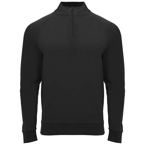 Sweatshirt de 200 g/m² Epiro à manches longues avec fermeture demi- zip pour enfant – Image 8