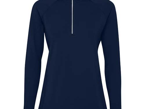 Sweatshirt de 200 g/m² Estambul à manches longues et demi-zip pour femme